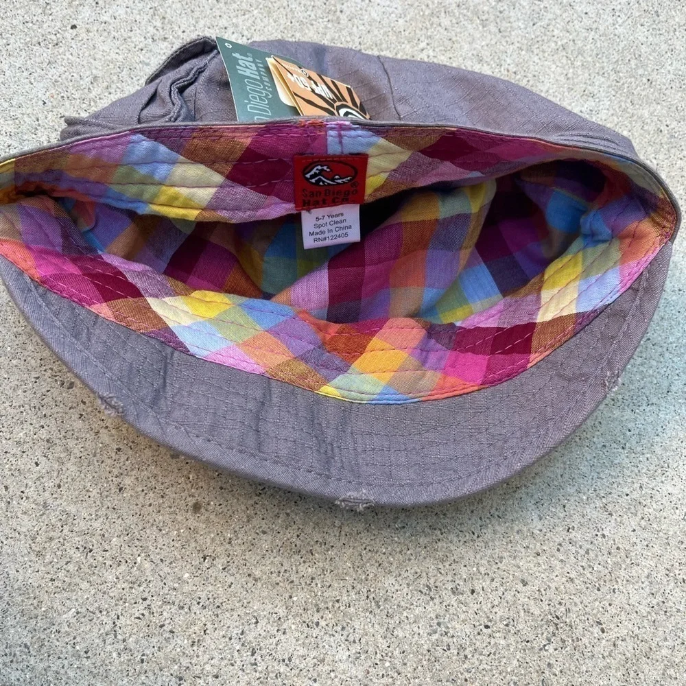 Kid's‎ San Diego Hat Cabbie NWT Lavender 5-7 Yrs BOHO Hippie Modern Pocket City